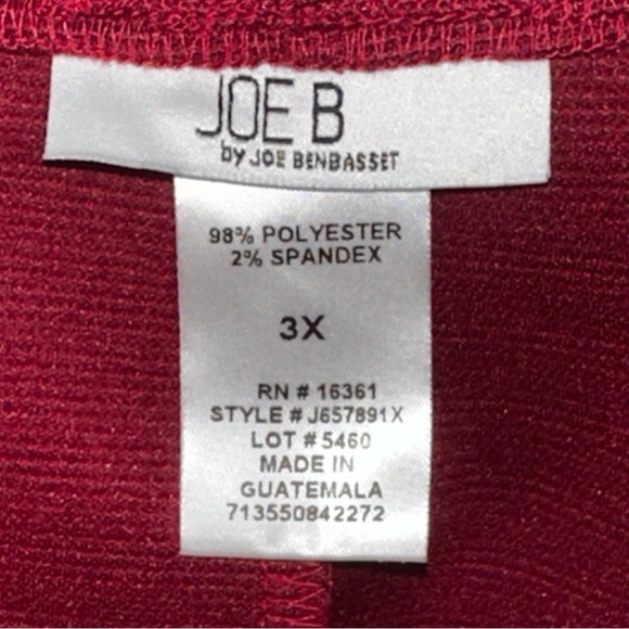 Joe B. Burgundy Mini Skirt #150 - Picture 2 of 6